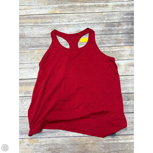 Athletic Tank Top By Lululemon In Red, Size: Xl