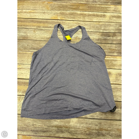 Athletic Tank Top By Lululemon In Blue, Size: Xl
