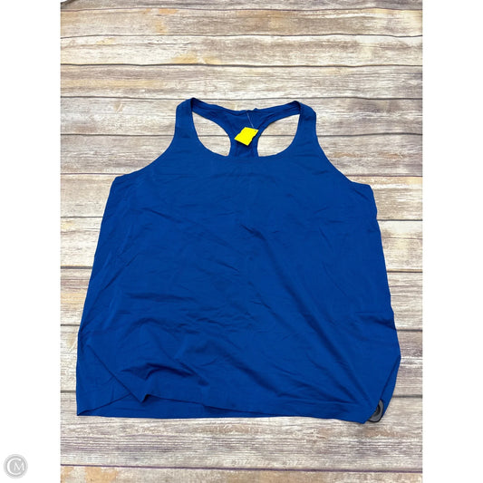 Athletic Tank Top By Lululemon In Blue, Size: Xl