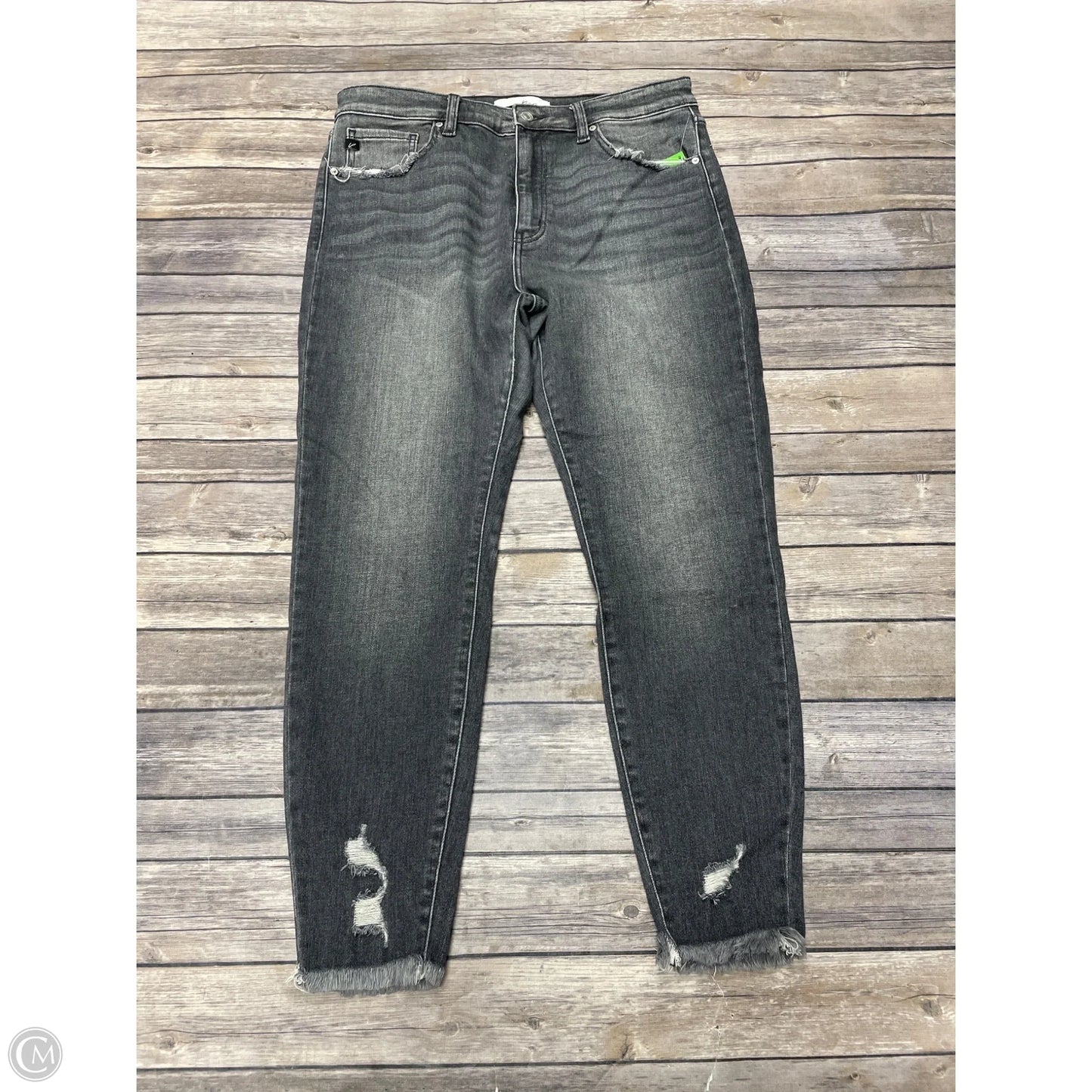Jeans Skinny By Kancan In Grey, Size: 16