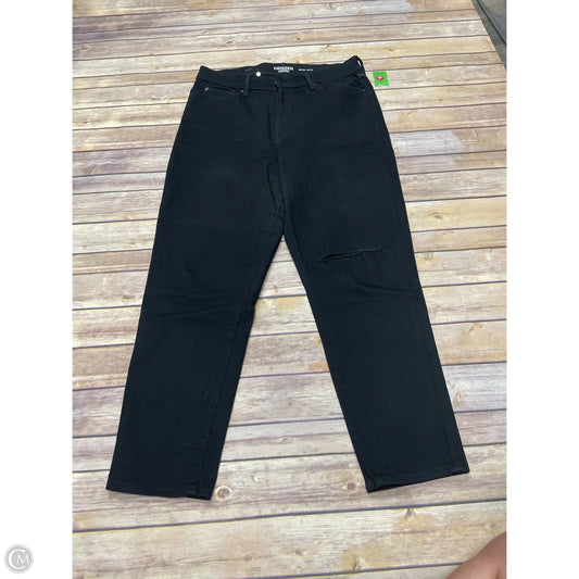 Jeans Straight By Levis In Black, Size: 14