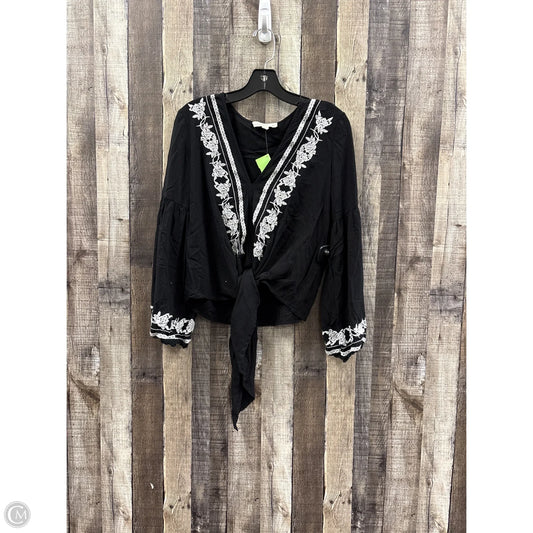 Top Long Sleeve By Lovestitch In Black, Size: M