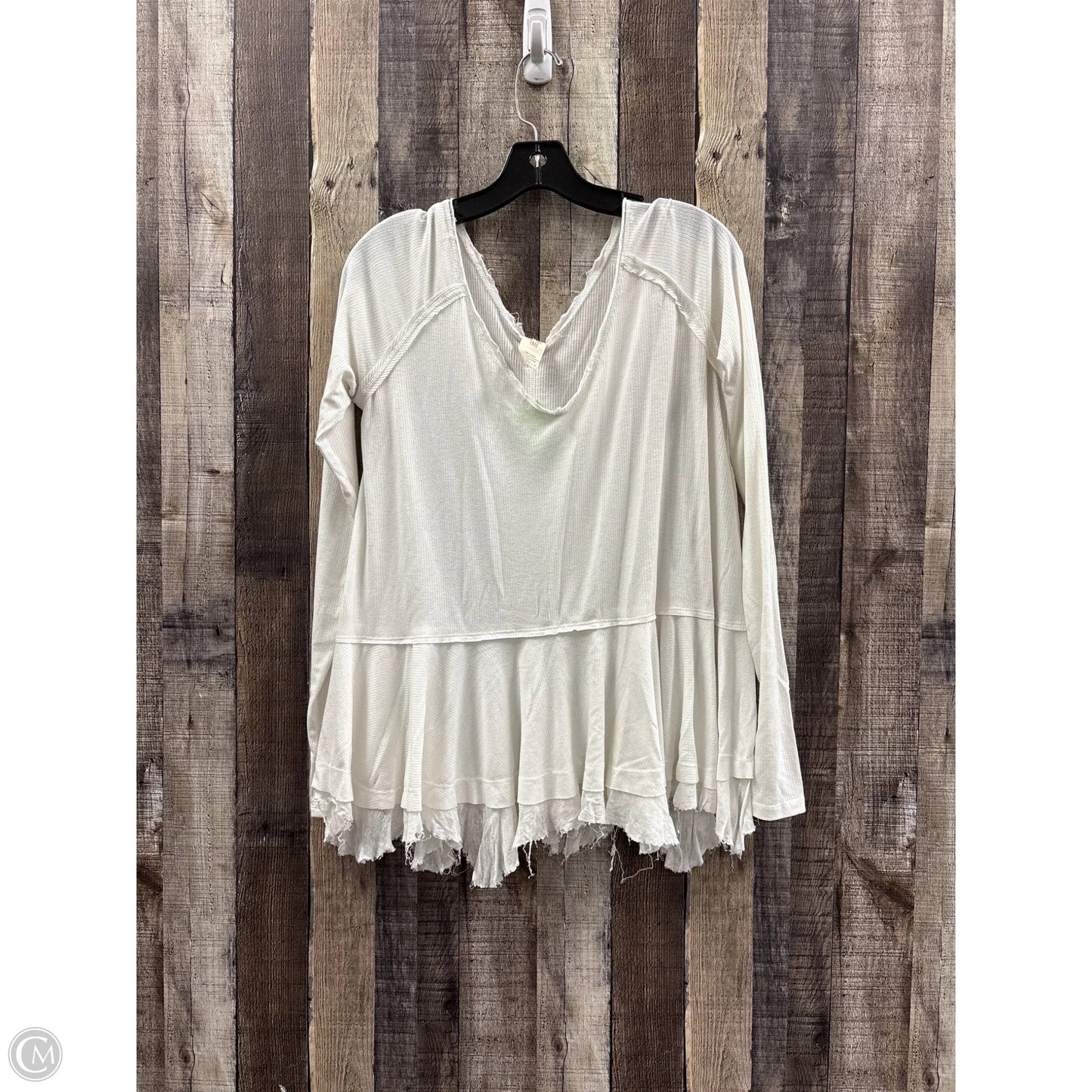 Top Long Sleeve By We The Free In White, Size: S