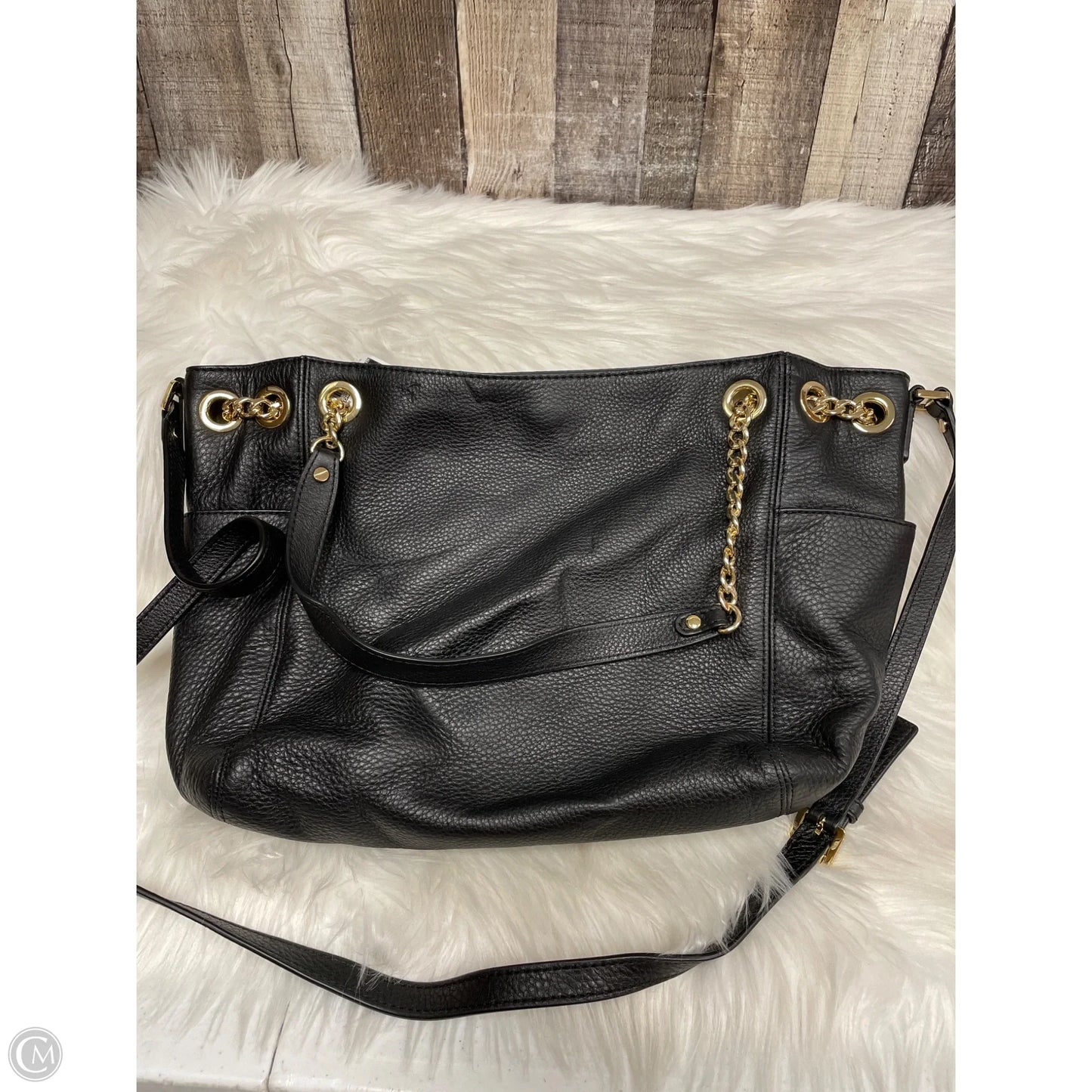 Handbag Leather By Michael By Michael Kors, Size: Medium