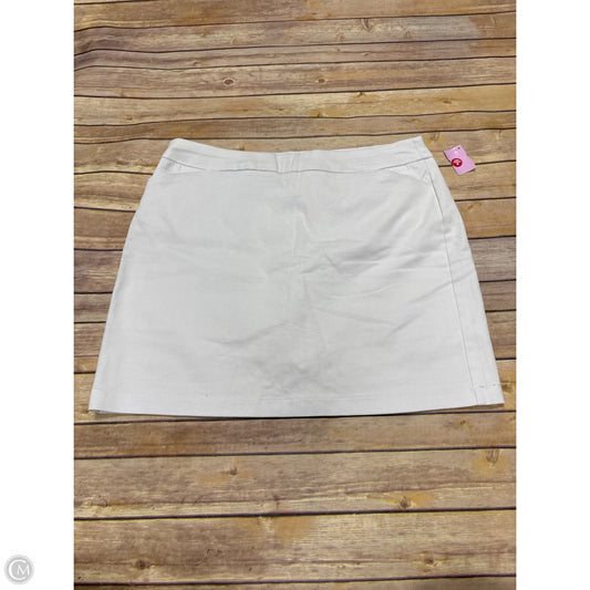 Skirt Mini & Short By Croft And Barrow In White, Size: 16