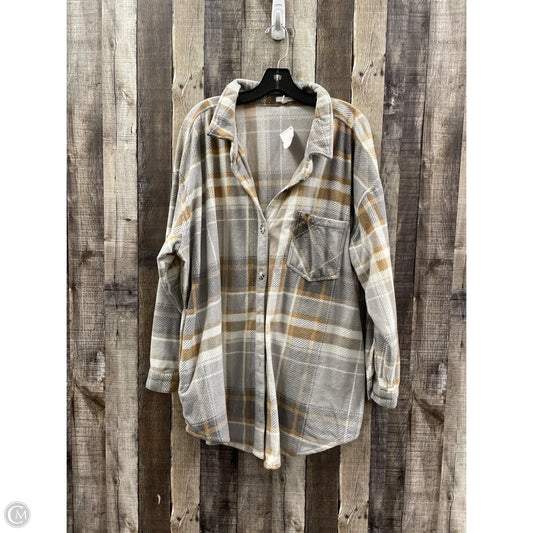 Jacket Shirt By Maurices In Plaid Pattern, Size: 3x