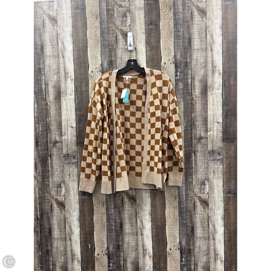 Sweater Cardigan By Maurices In Checkered Pattern, Size: S