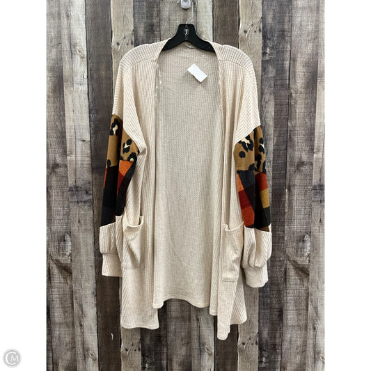 Sweater Cardigan By Cme In Animal Print, Size: 1x
