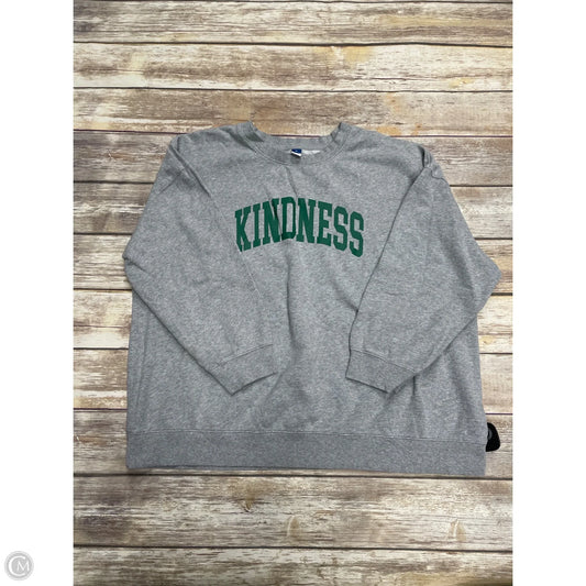 Sweatshirt Crewneck By Old Navy In Grey, Size: Xl