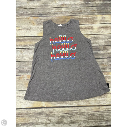 Top Sleeveless By Cmf In Grey, Size: M