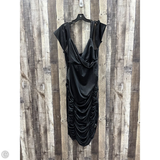 Dress Party Midi By Asos In Black, Size: 3x
