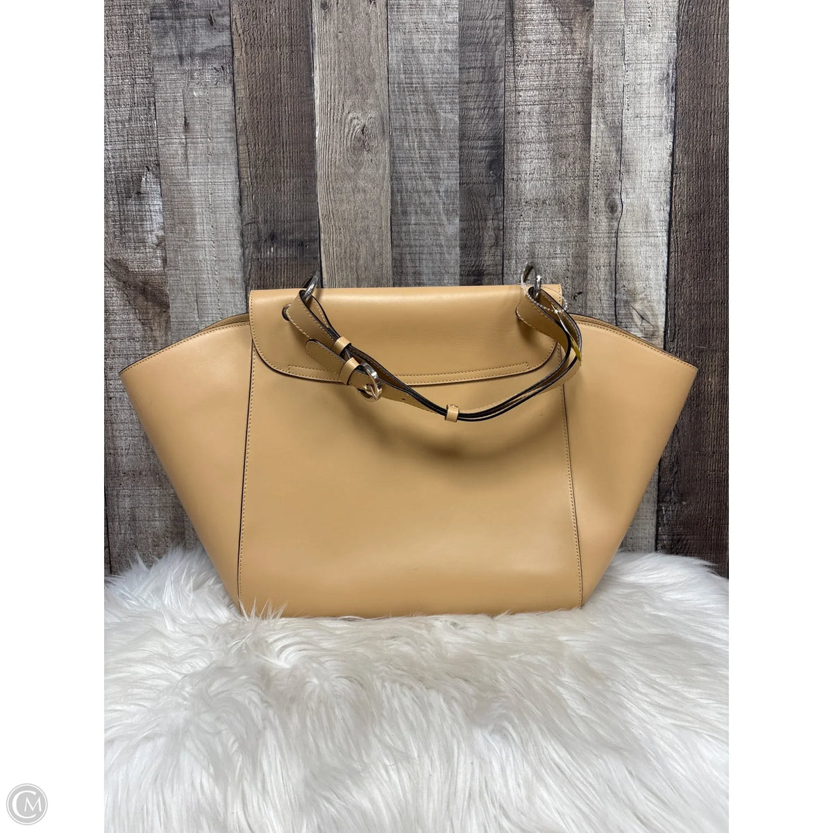 Handbag Leather By Cmb, Size: Large