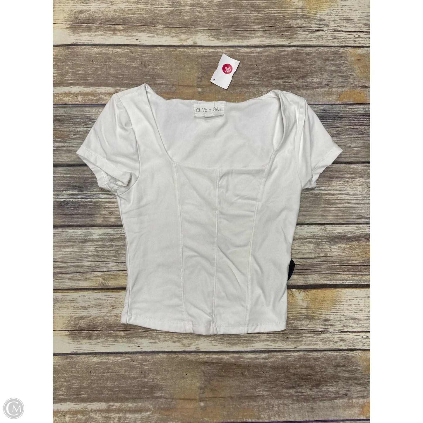 Top Short Sleeve By Olive And Oak In White, Size: Xs
