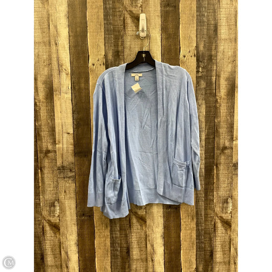 Sweater Cardigan By Croft And Barrow In Blue, Size: PL
