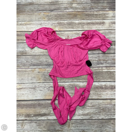 Top Short Sleeve By Listicle In Pink, Size: S