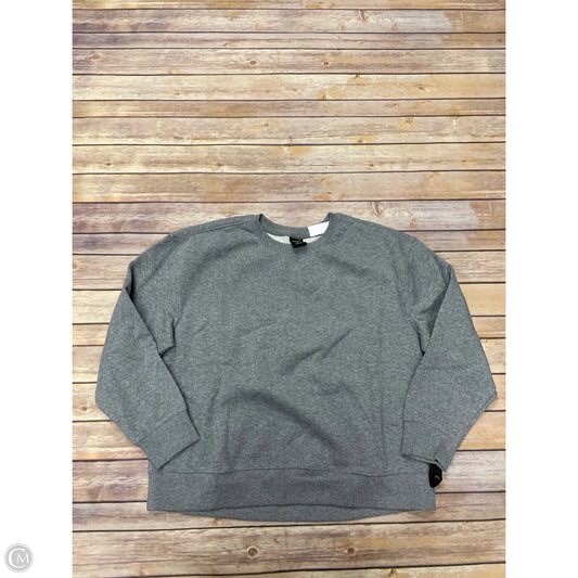 Sweatshirt Crewneck By Athletic Works In Grey, Size: L