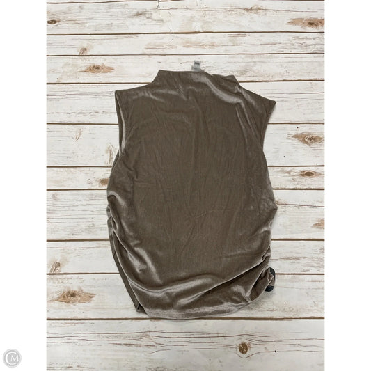 Top Sleeveless By A New Day In Tan, Size: M