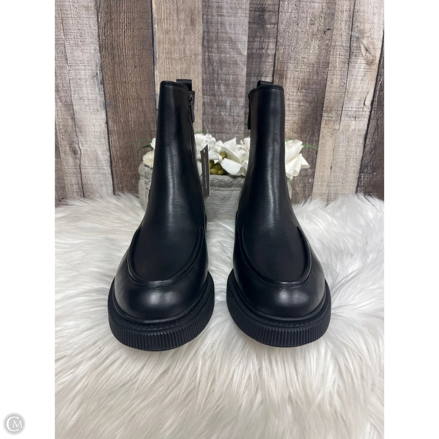 Boots Ankle Flats By Franco Sarto In Black, Size: 9.5