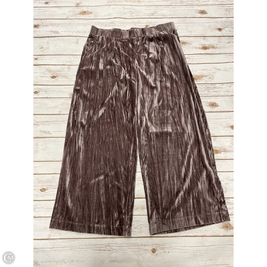 Pants Wide Leg By A New Day In Taupe, Size: Xl