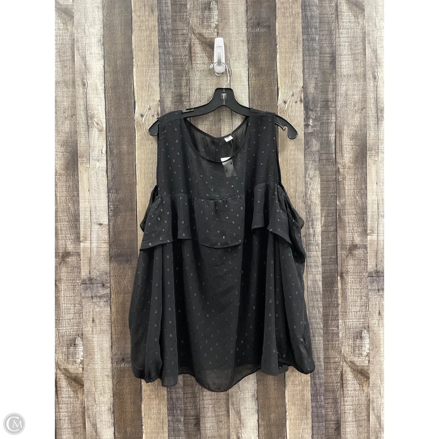 Top Short Sleeve By Old Navy In Black, Size: 4x