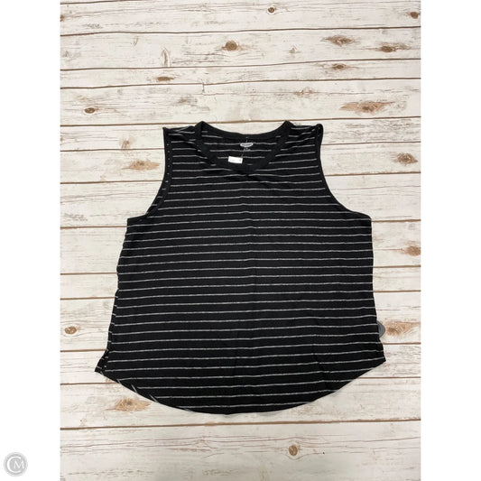Top Sleeveless By Old Navy In Black & White, Size: Xxl