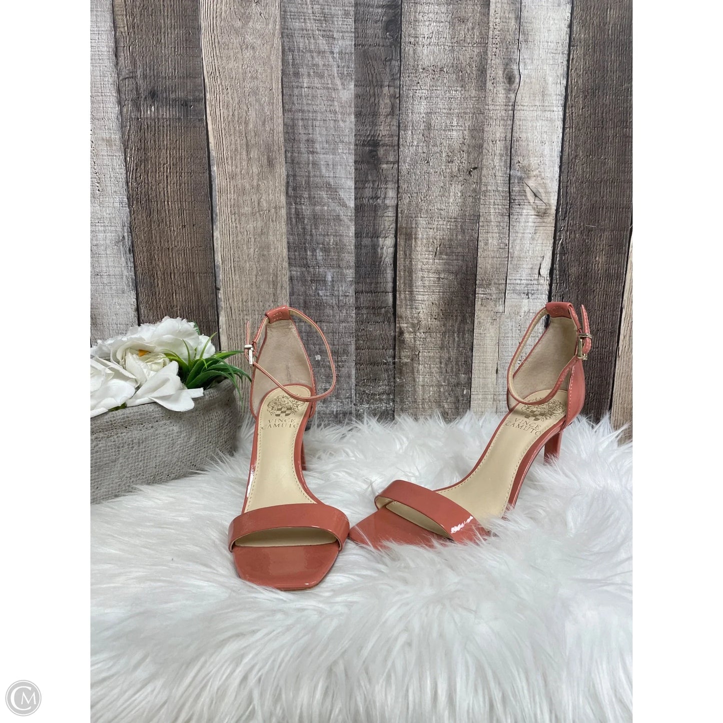 Sandals Heels Stiletto By Vince Camuto In Mauve, Size: 6