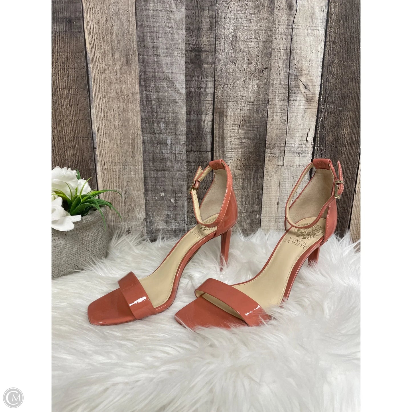Sandals Heels Stiletto By Vince Camuto In Mauve, Size: 6