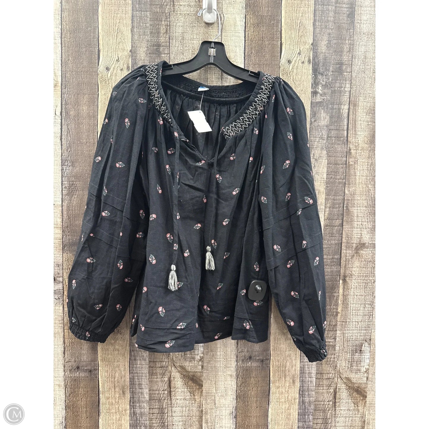 Top Long Sleeve By Old Navy In Black, Size: M