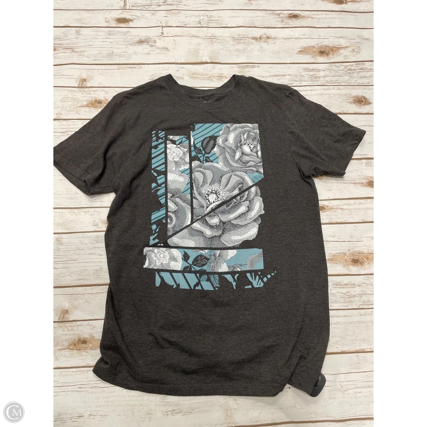 Top Short Sleeve By Apt 9 In Grey, Size: M