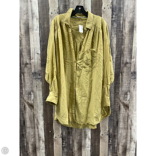 Tunic Long Sleeve By Pilcro In Tan, Size: 1x
