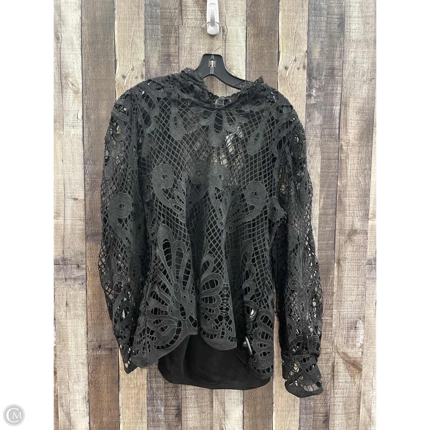 Top Long Sleeve By Adiva In Black, Size: 1x