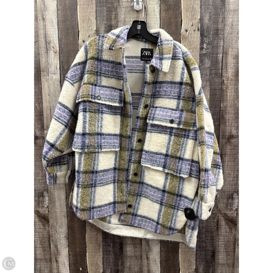 Jacket Shirt By Zara In Multi-colored, Size: Xs