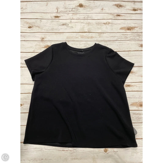 Top Short Sleeve By Lane Bryant In Black, Size: L