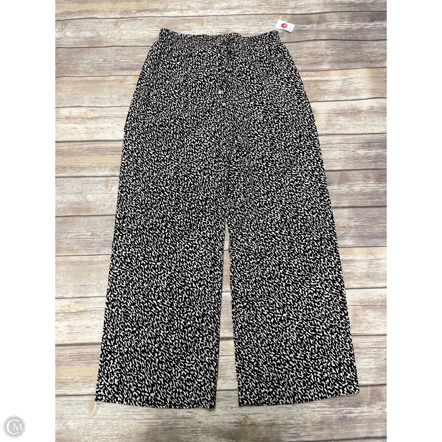Pants Designer By Michael Kors In Black & White, Size: M
