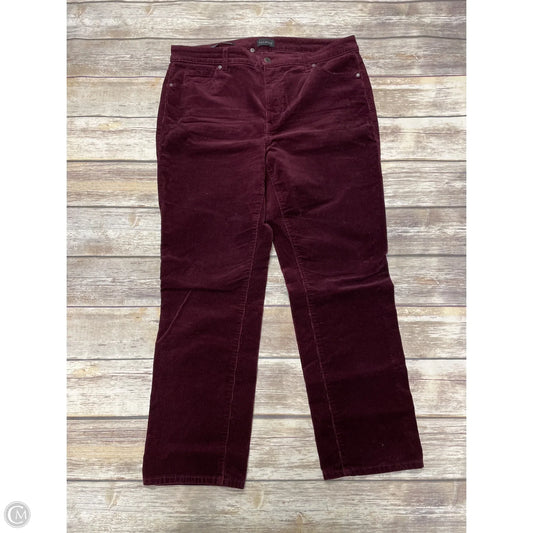 Pants Corduroy By Talbots In Maroon, Size: 14p