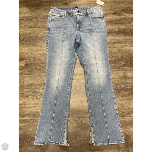 Jeans Boot Cut By Express In Blue Denim, Size: L