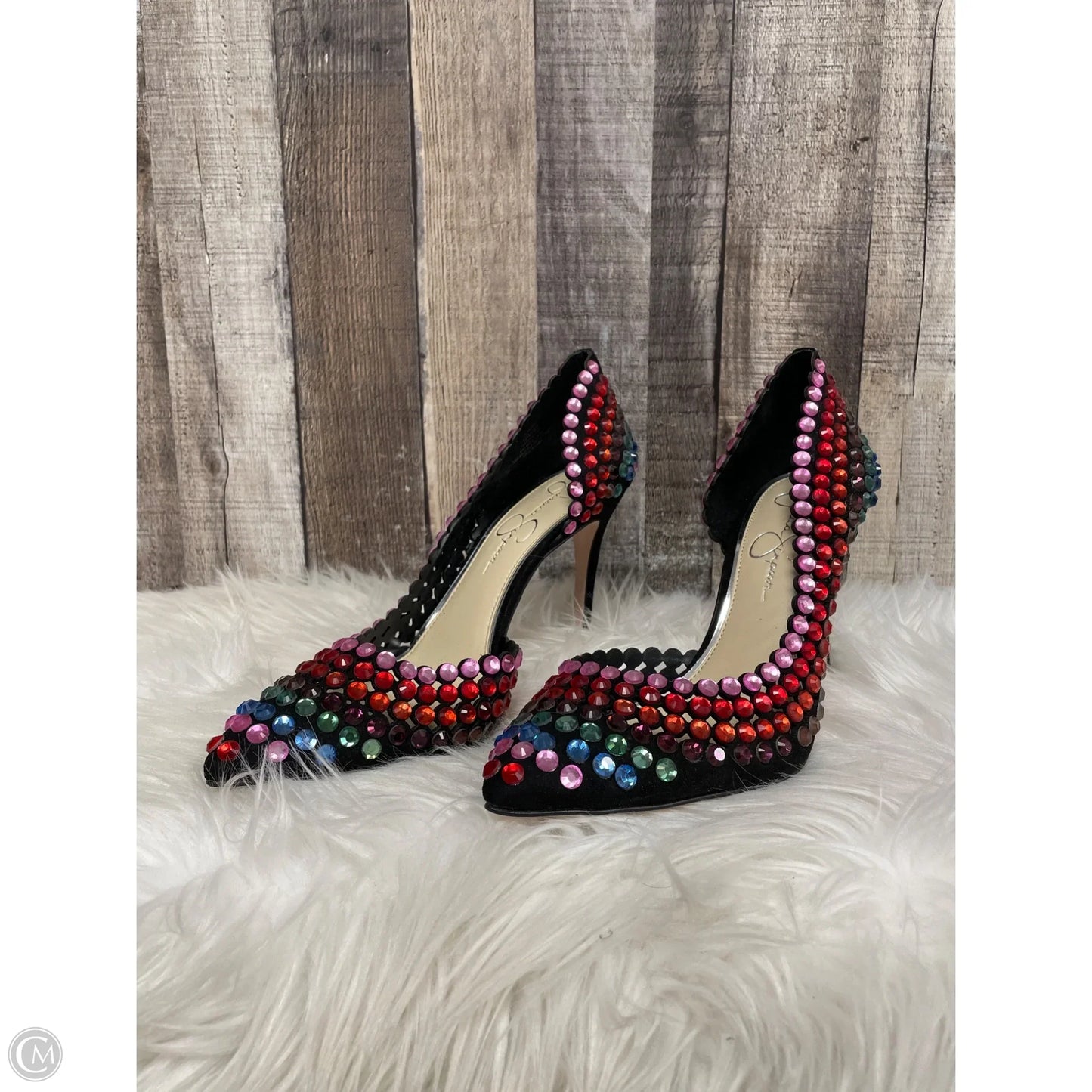 Shoes Heels Stiletto By Jessica Simpson In Multi-colored, Size: 10