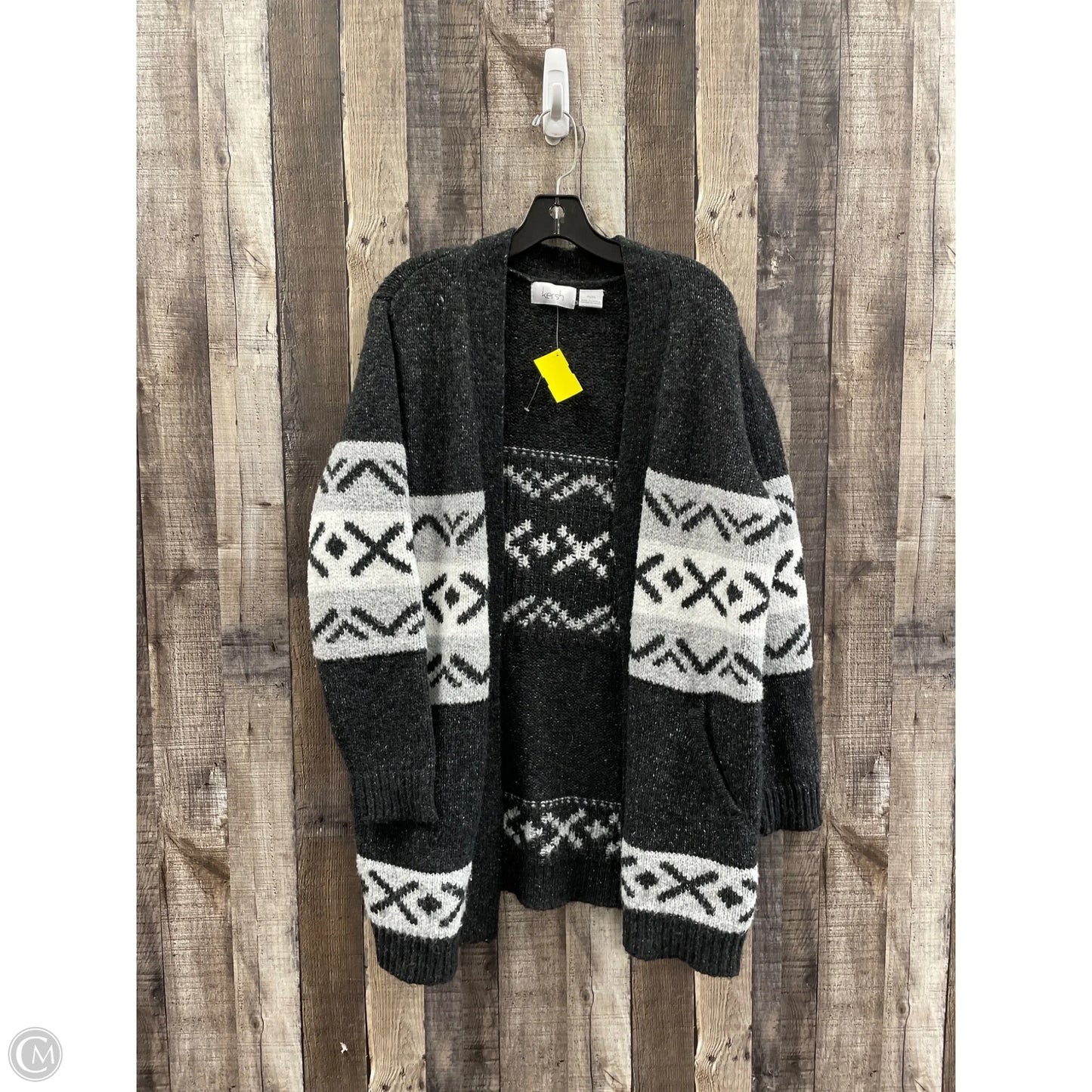 Sweater Cardigan By Cme In Grey, Size: M