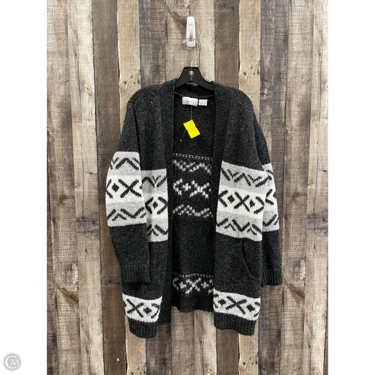 Sweater Cardigan By Cme In Grey, Size: M