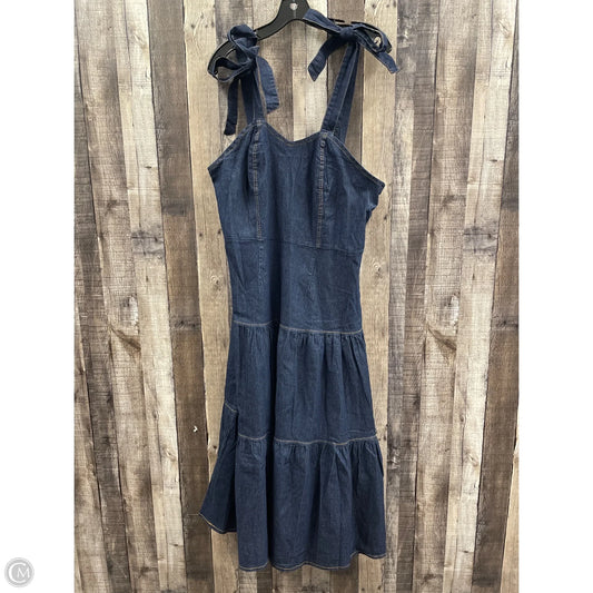 Dress Casual Midi By Cmf In Blue Denim, Size: 1x