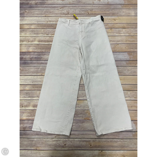 Jeans Wide Leg By Universal Thread In Cream, Size: 10