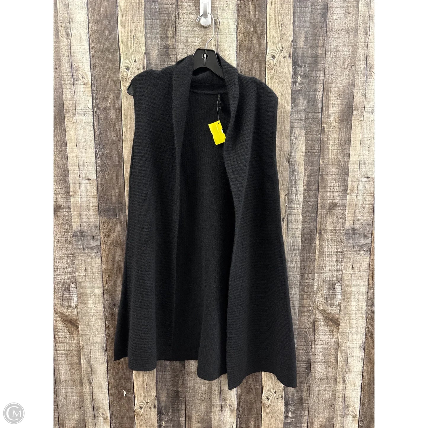 Vest Sweater By Charter Club In Black, Size: M
