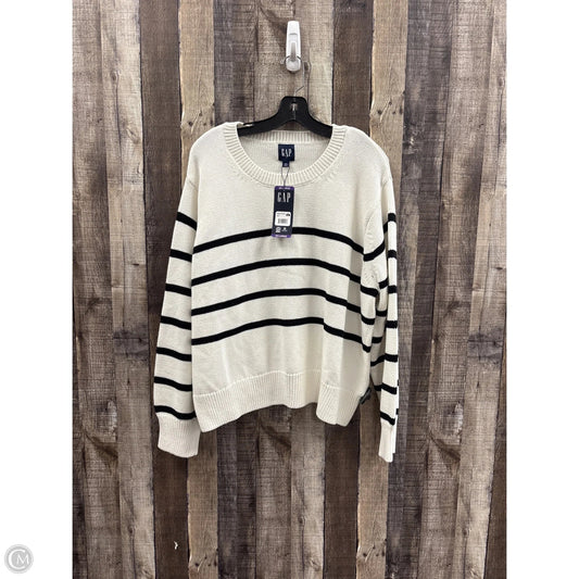 Sweater By Gap In Black & White, Size: Xxl