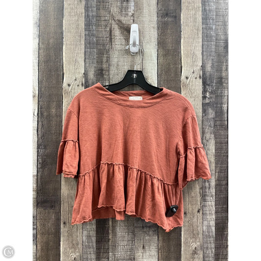 Top Short Sleeve By Altard State In Orange, Size: Xs