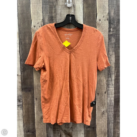 Top Short Sleeve By Universal Thread In Orange, Size: S