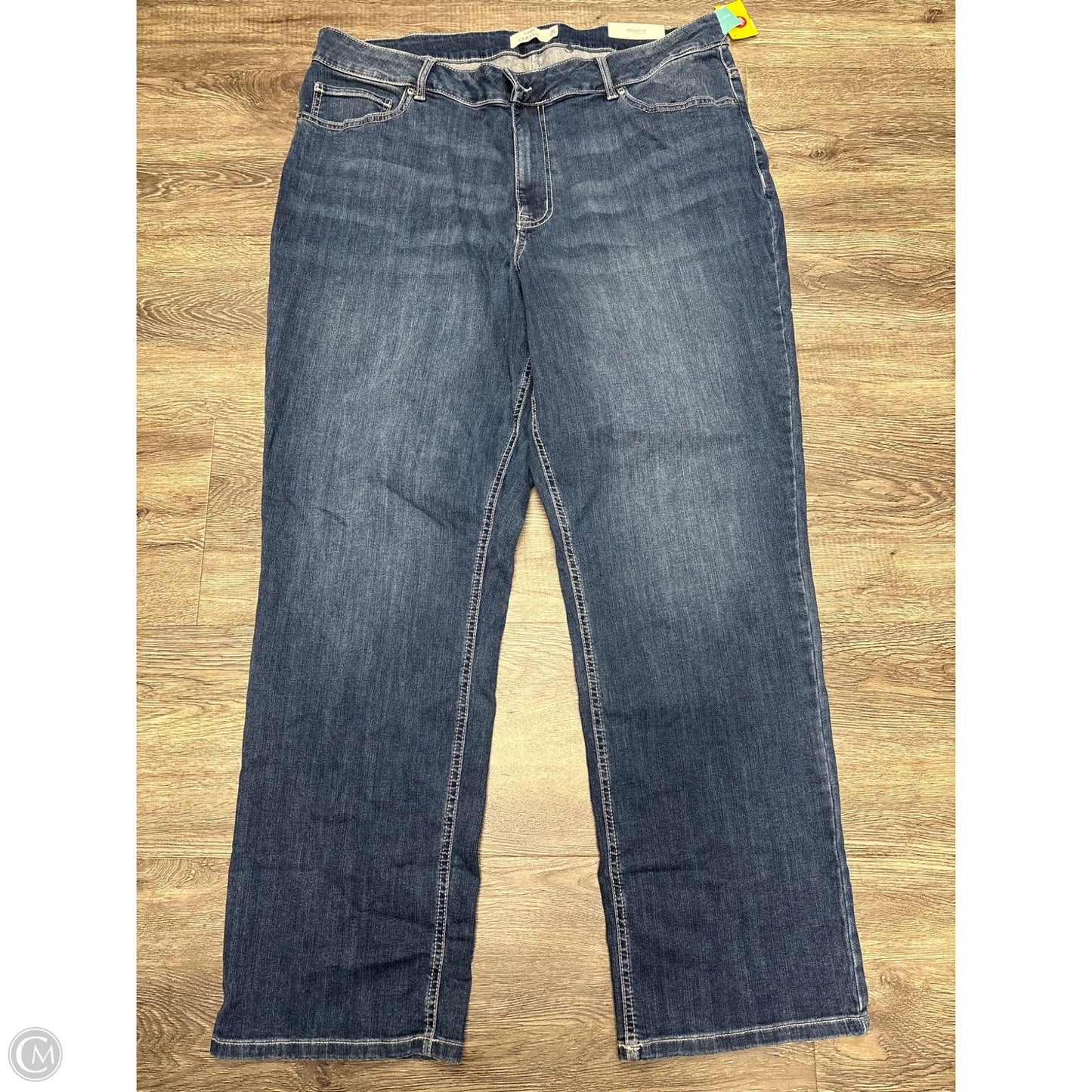 Jeans Straight By Maurices In Blue Denim, Size: 22