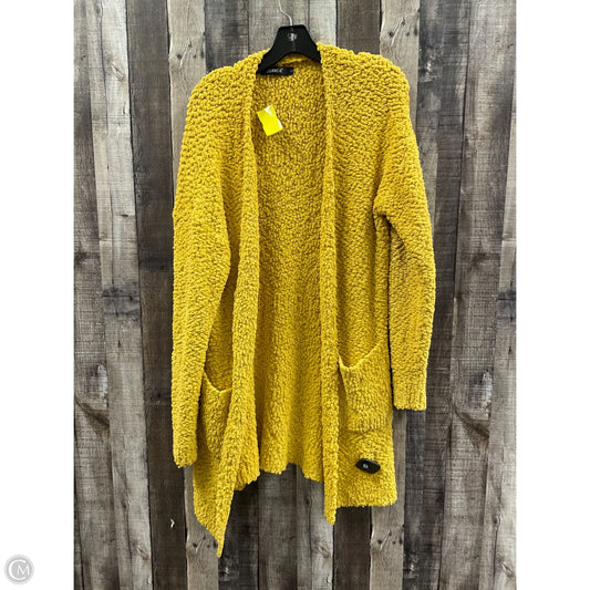 Sweater Cardigan By Zesica In Gold, Size: L