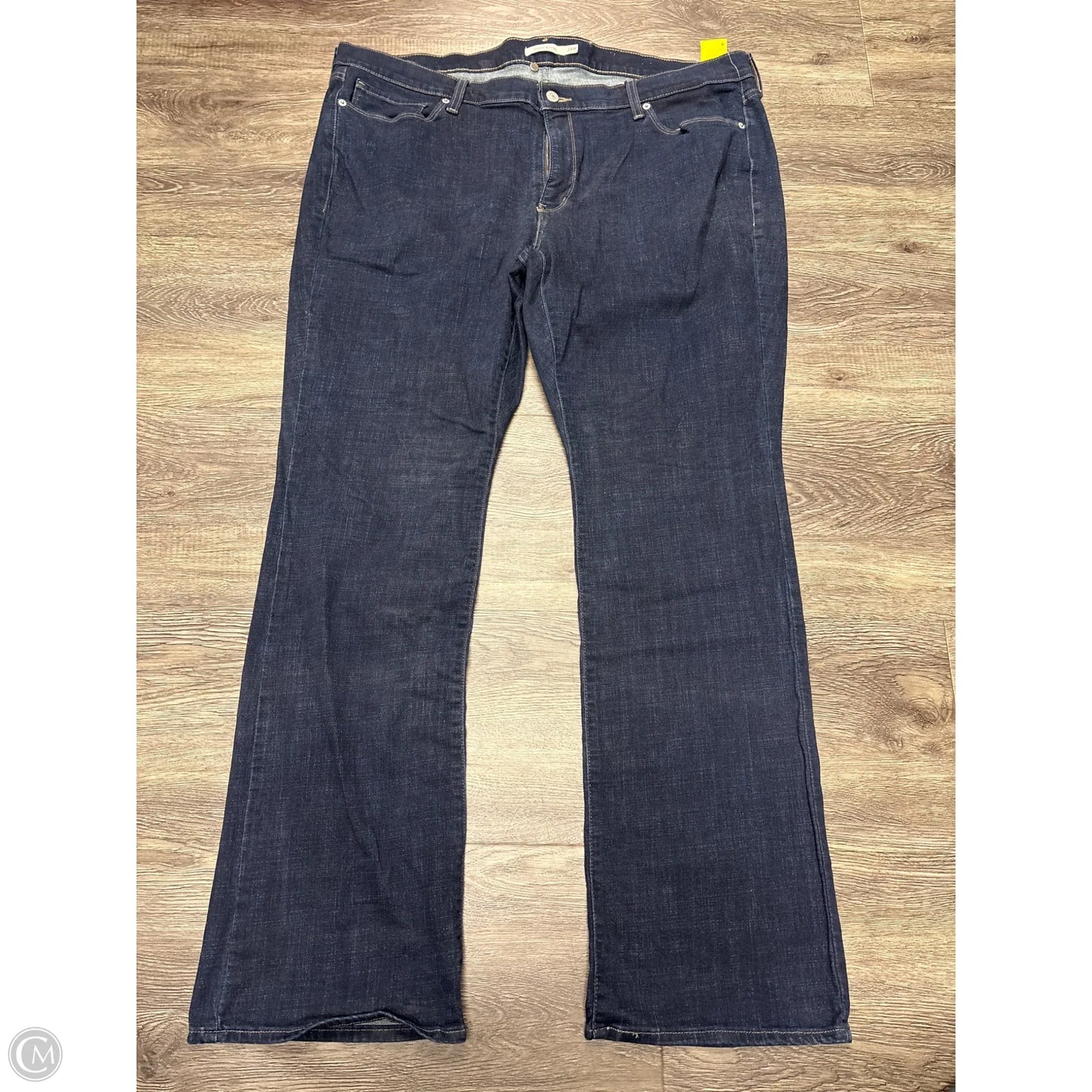 Jeans Boot Cut By Levis In Blue Denim, Size: 24