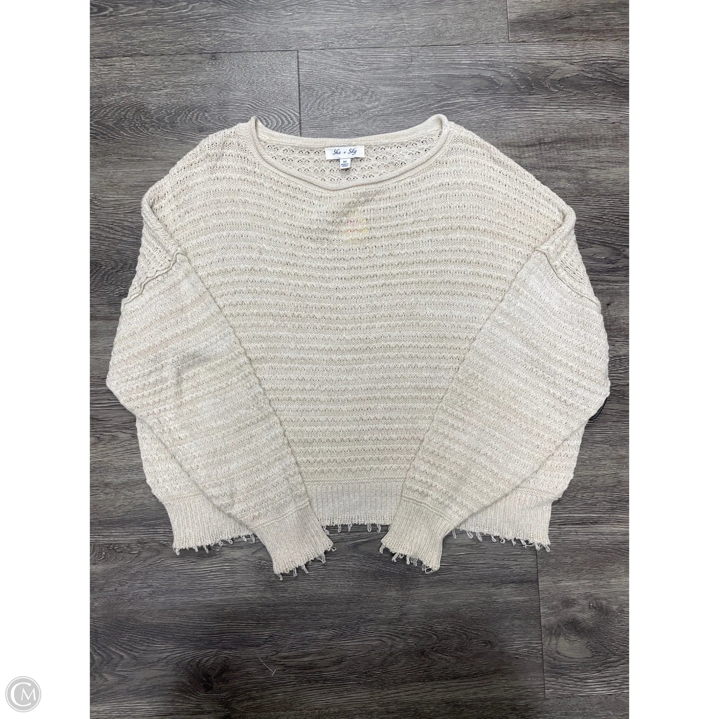 Sweater By She + Sky In Cream, Size: M