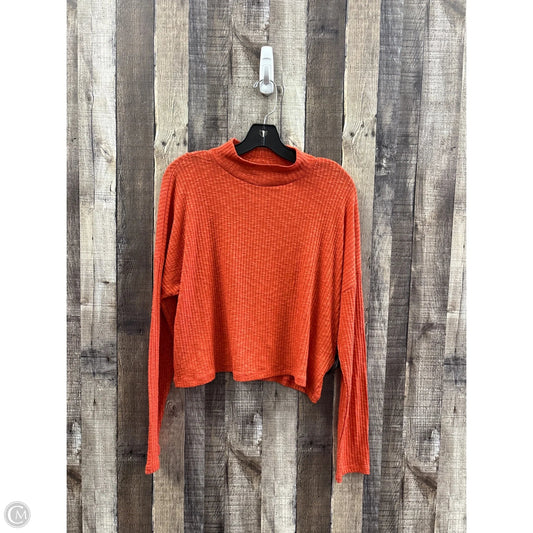 Top Long Sleeve By Wild Fable In Orange, Size: M